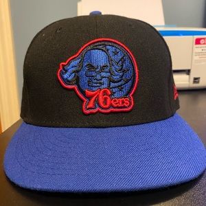 Philadelphia 76ers Fitted Hat - Size 7 1/4